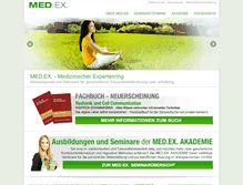 Tablet Screenshot of med-ex.at